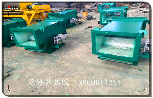 永磁管道自卸式除鐵器，永磁管道自卸式除鐵器廠家_遠(yuǎn)力永磁管道自卸式除鐵器廠家12000高斯_可定制工作原理_安裝示意圖 