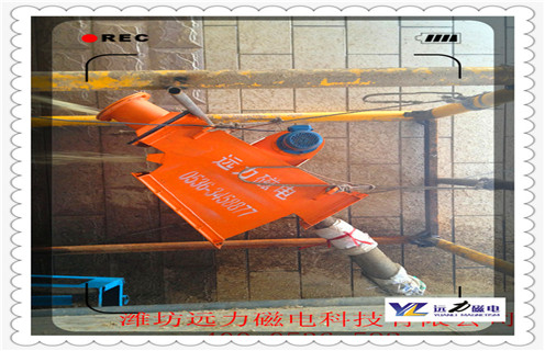 管道液體除鐵器，浙江管道式液體除鐵器_遠(yuǎn)力浙江管道式液體除鐵器應(yīng)用安裝示意圖型12000高斯_可定制工作原理